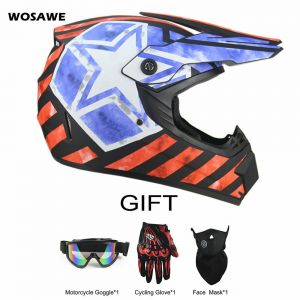 MOTO אתר הדילים המוטוריים קסדות מבוגרים Motorcycle Helmet Moto Helmet Motocross Off Road Downhill Shockproof With 3 Gift