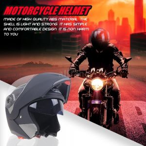 MOTO אתר הדילים המוטוריים קסדות מבוגרים DOT Full Face Flip up ABS Motorcycle Helmet Dual Visor Safe Bike Moto Race K8U2