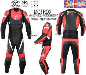 MOTO אתר הדילים המוטוריים חליפות מבוגרים Motrox Kids & Adults Motorbike Motorcycle Mini Moto Leather Suit With CE Armors