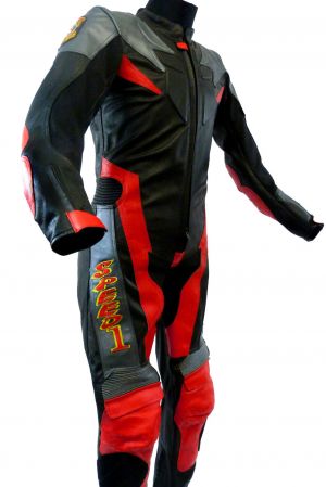 MOTO אתר הדילים המוטוריים חליפות ילדים Baby Biker Kids One Piece Suit Motorcycle Mini Moto Full Leather Race Suit Red T