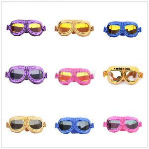 MOTO אתר הדילים המוטוריים משקפי ילדים Kids Aviator Pilot Helmet Goggles Motorcycle ATV Bike Vintage Glasses