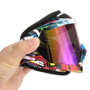 MOTO אתר הדילים המוטוריים משקפי מבוגרים  Motocross Motorcycle Goggles Motorbike Scooter Aviator Helmet Glasses Anti Dust