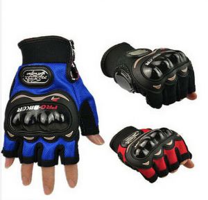 MOTO אתר הדילים המוטוריים כפפות מבוגרים Pro-biker Motorbike Riding Motorcycle Cycling Bicycle Half Finger Gloves M-XL