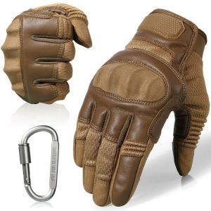 MOTO אתר הדילים המוטוריים כפפות מבוגרים Touchscreen Leather Motorcycle Full Finger Gloves Motocross Driving Tactical Men