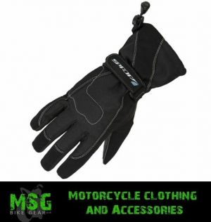 MOTO אתר הדילים המוטוריים כפפות ילדים Spads Street-Kids Waterproof Breathable Motorcycle Gloves - Black