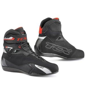 MOTO אתר הדילים המוטוריים מגפי שטח TCX Rush Motorcycle Waterproof Motorbike Suede Leather Boots - Black SALE