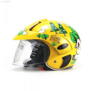 MOTO אתר הדילים המוטוריים קסדות ילדים AFCD Children Electric Helmet  Motorcycle Black Matte Black Helicopter