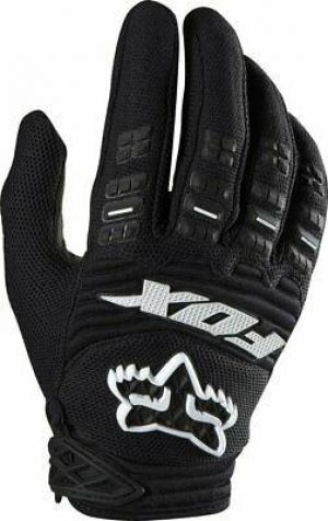 Fox Head Men’s Dirtpaw Race Gloves MTB MTX Black White Blue NEW AUTHENTIC BLACK