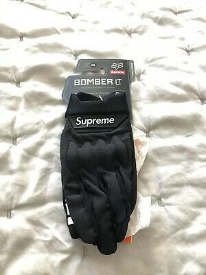 New Supreme Fox Racing Moto Bomber LT Gloves Spring Summer 2018 SS18 Size M