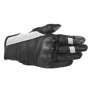 Alpinestars Mustang V2 Black / White Motorcycle Street Style Gloves | All Sizes