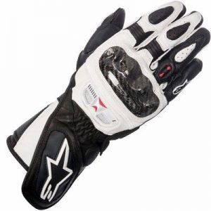 Alpinestars Stella SP-1 Leather Motorcycle/Motorbike Sports Gloves - White/Black