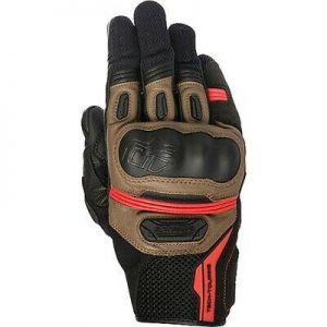 Alpinestars Highland Leather Black Brown Short Sport Motorcycle Gloves New
