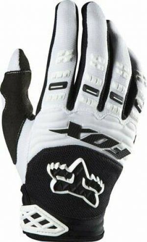 Fox Head Men’s Dirtpaw Race Gloves MTB MTX Black White Blue NEW AUTHENTIC WHITE