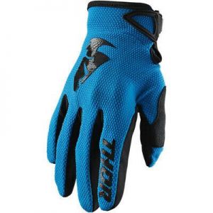 Thor Sector S20 Gloves OffRoad MX Motocross Enduro MTB BMX Adults - Blue / Black