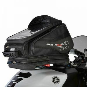 Oxford Q30R QR Motorcycle Motorbike Lightweight Sports 30 Litre Tank Bag - Black
