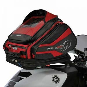 Oxford Q30R QR Motorcycle Motorbike Lightweight Sports 30 Litre Tank Bag - Red
