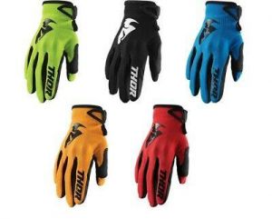 MOTO אתר הדילים המוטוריים כפפות מבוגרים Thor S20 Sector Gloves Adult Sizes for Motocross Offroad Dirt Bike Riding