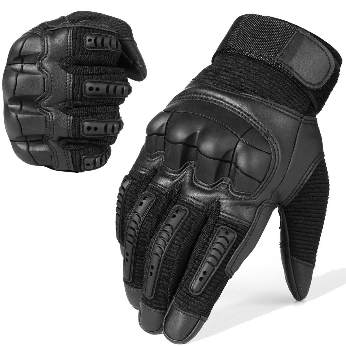 MOTO אתר הדילים המוטוריים כפפות מבוגרים Touch Screen Leather Motorcycle Full Finger Gloves Motorbike Racing Moto Driving