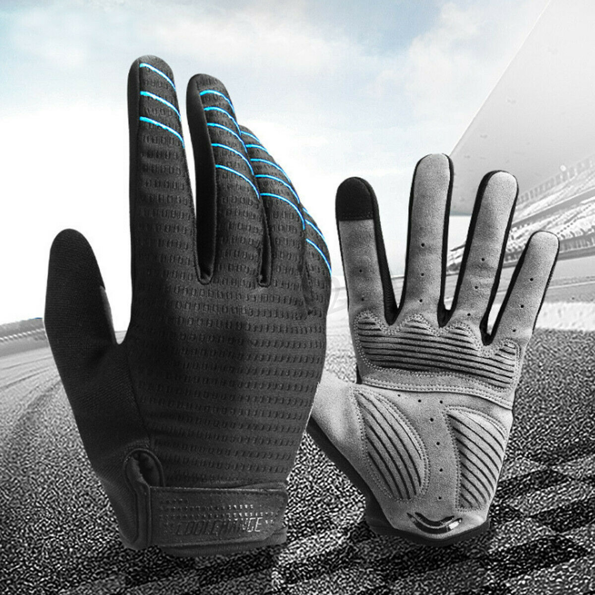 MOTO אתר הדילים המוטוריים כפפות מבוגרים Motorcycle Gloves Motorbike Windproof Gel Padded Shockproof Cycling Racing 