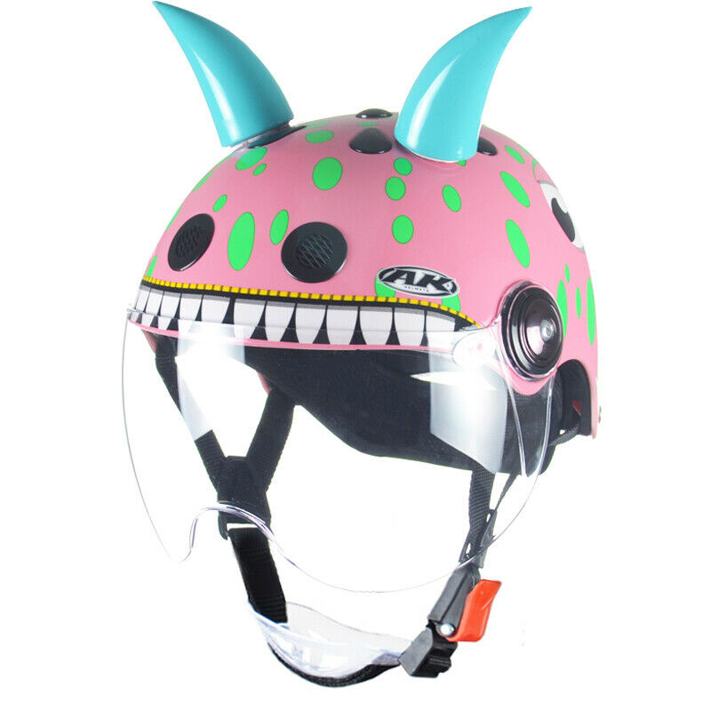 MOTO אתר הדילים המוטוריים קסדות ילדים Kid's Motorcycle Helmet Corner W Visor For 3~10 Year